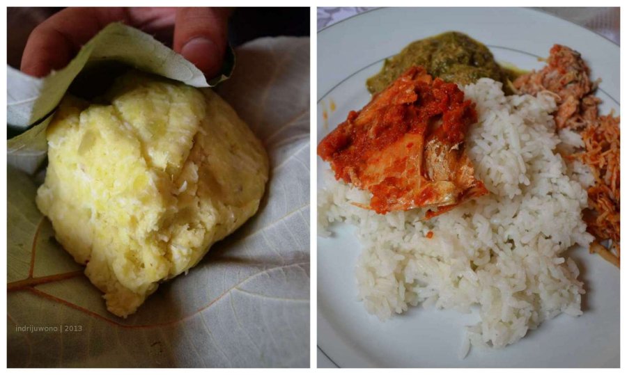 gowi ni fufu (kiri) dan makanan khas lain